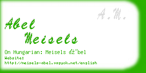abel meisels business card